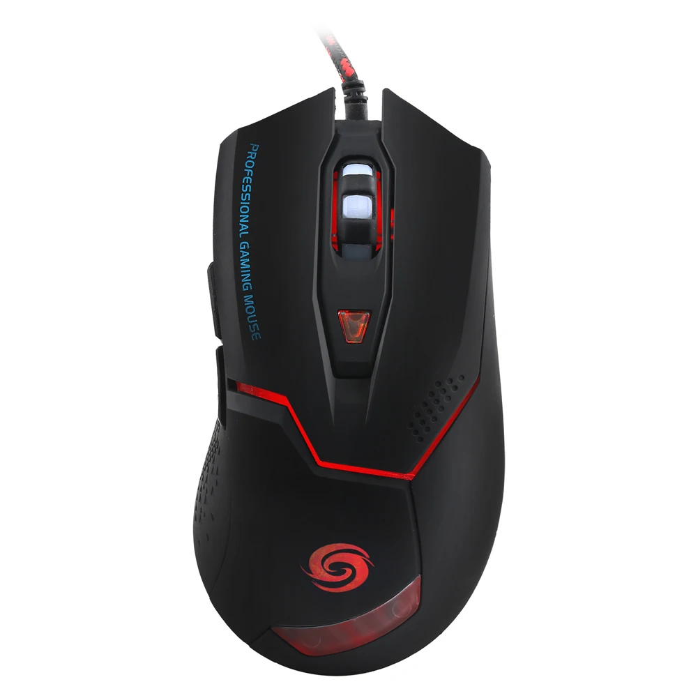 6D Кнопки СВЕТОДИОДНАЯ Оптическая USB Gaming Mouse, 3200 ТОЧЕК/ДЮЙМ ноутбук Мыши проводной mause, игровая мышь Для компьютера/ноутбука/Windows 10/8. 1/mac OS/gamer