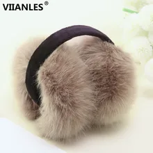 Женские зимние наушники VIIANLES, имитация кроличьего меха, широкие,, теплые, большие, плюшевые, для девушек