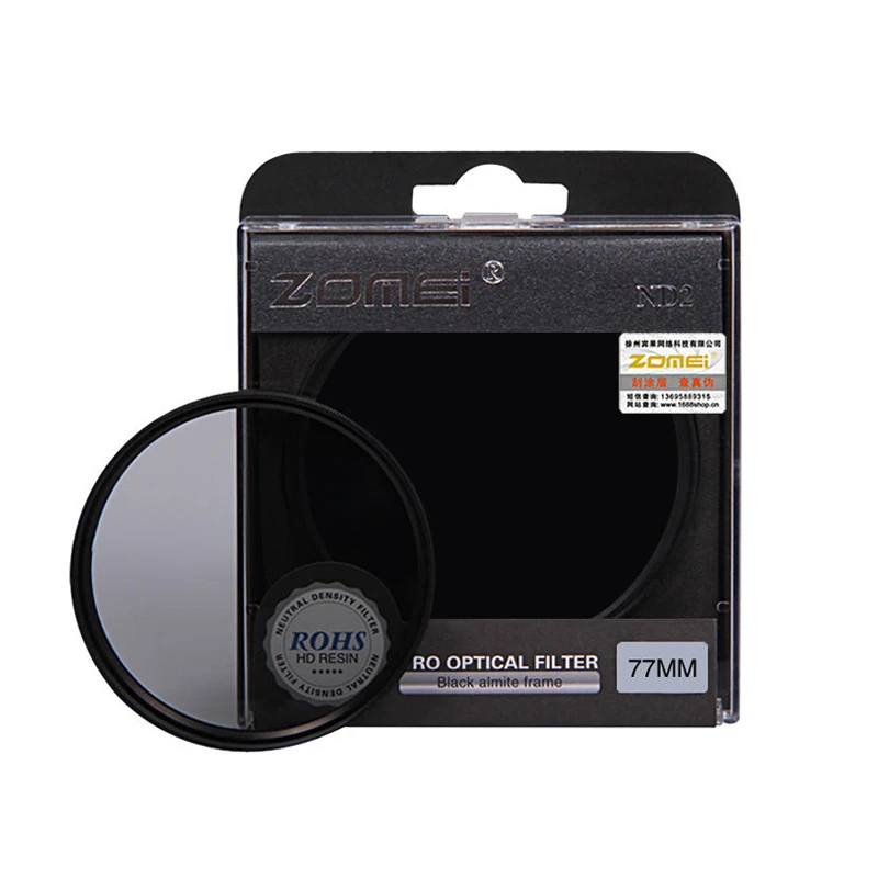 ZOMEI HIGH Quality Neutral Density filtro ND2 ND4 ND8 Filter for Canon Nikon Sony Pentax Camera Lens 52/55/58/62/67/72/77/82mm ZOMEI HIGH Quality Neutral Density filtro ND2 ND4 ND8 Filter for Canon Nikon Sony Pentax Camera Lens 52/55/58/62/67/72/77/82mm