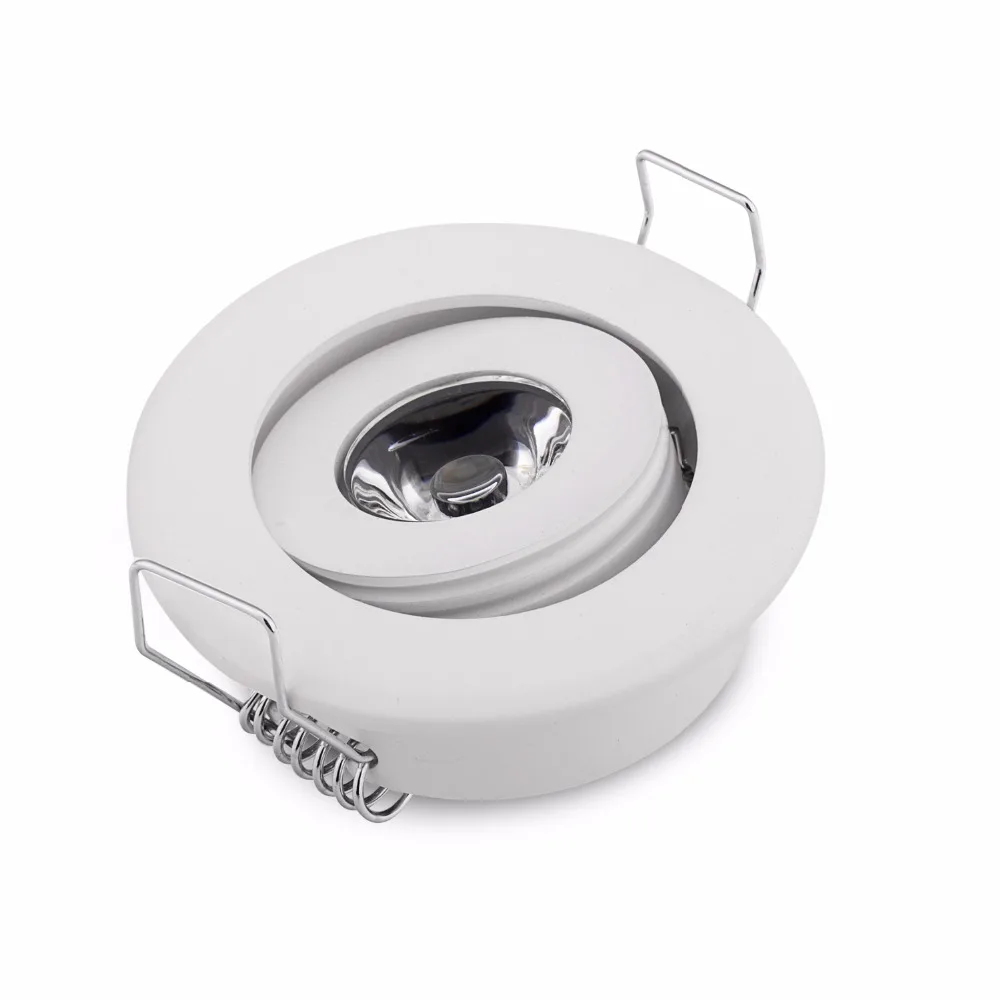 3W Mini LED Cabinet Downlights White/Blcak/Silver/ Color Mini  Led Recessed Cabinet Spot light Diameter 52mm Include Led Driver