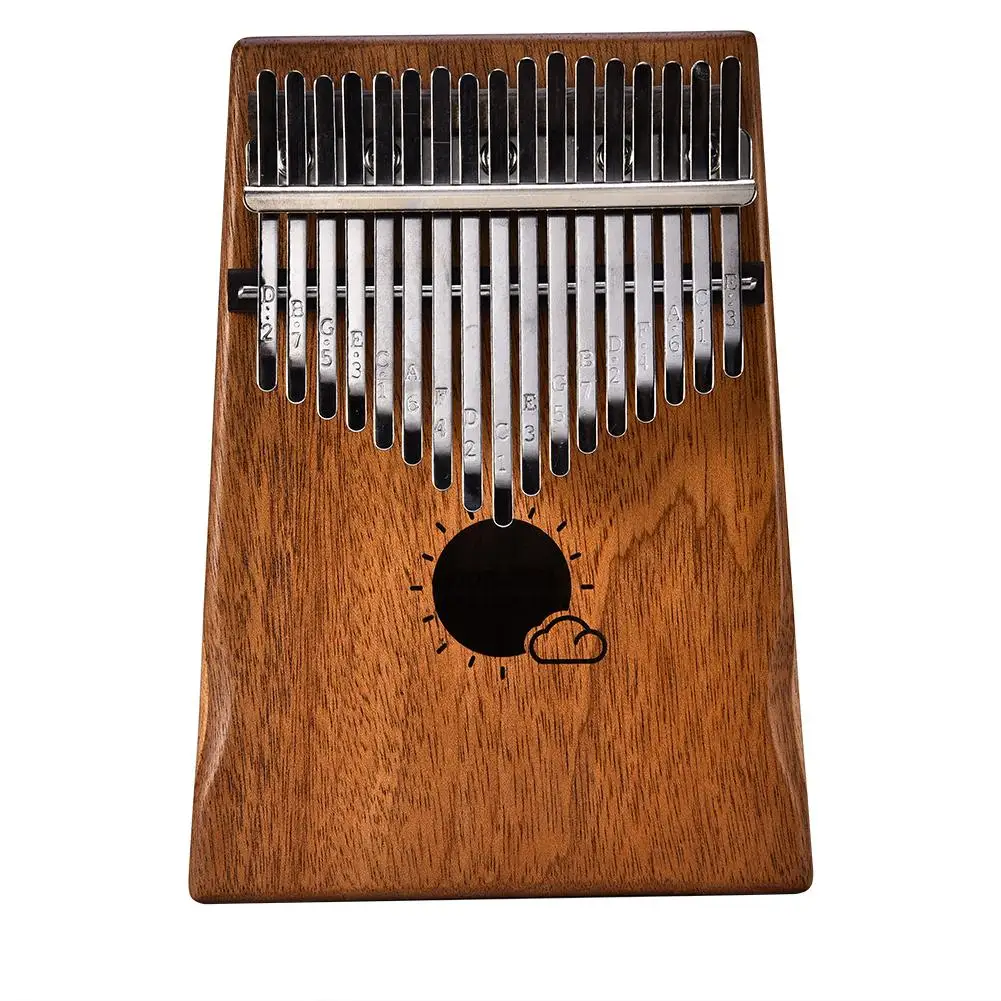 17 مفتاح كاليمبا Mbira Calimba الأفريقي الصلبة الماهوجني الإبهام إصبع بيانو مع حقيبة لوحة المفاتيح الماريمبا الخشب آلة موسيقية
