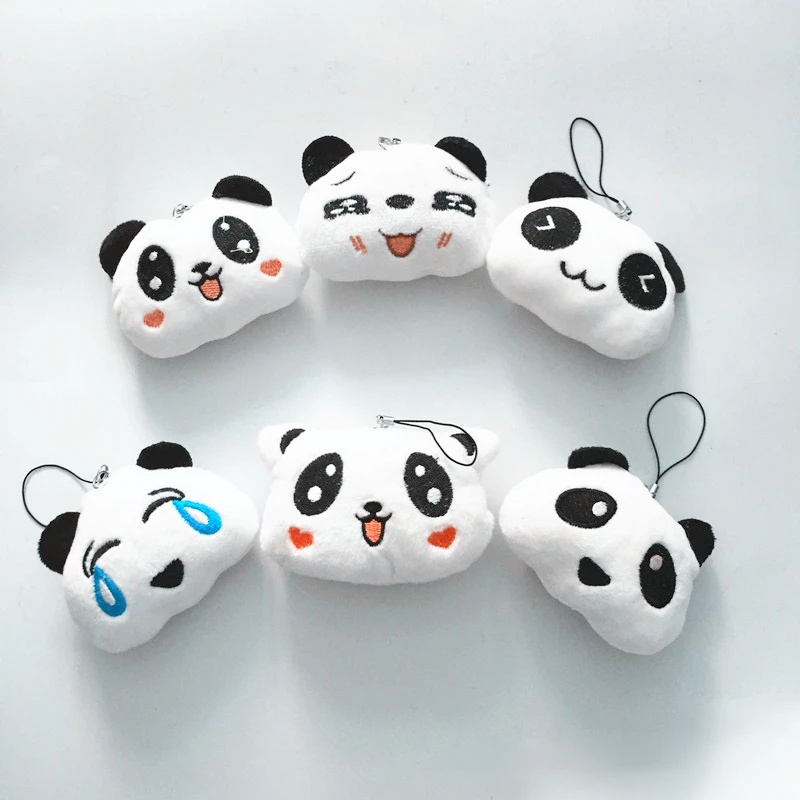 

Fashion Panda Plush Toy Key Chains Ring Woman Keychain Bag Charms Faux Rex Rabbit Fur Pompom Bear Car Keyring Party Gift Trinket