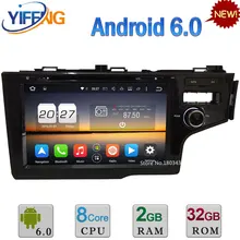 Android 6.0 32GB ROM Octa Core DAB WiFi 4G RDS USB 4GB RAM Car DVD Video Radio Player Stereo For Honda FIT 2014 GPS Navigation