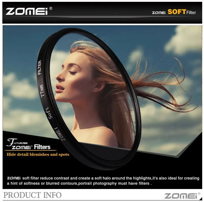 Zomei 72mm Soft Filter Special Effect Diffuser Lens Filter Soft Focus