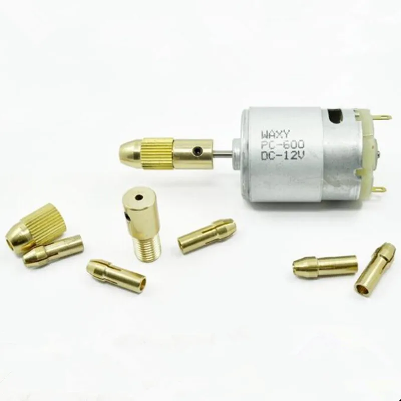 

Twist Motor Drill Chuck Set DC 12V 500mA 0.5-3mm Drill Collet Fit Drill Bit Dia