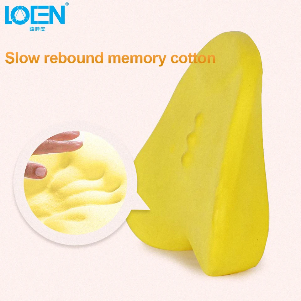 LOEN поясничная поддерживающая Подушка для спины с 3D дышащим льняным покрытием