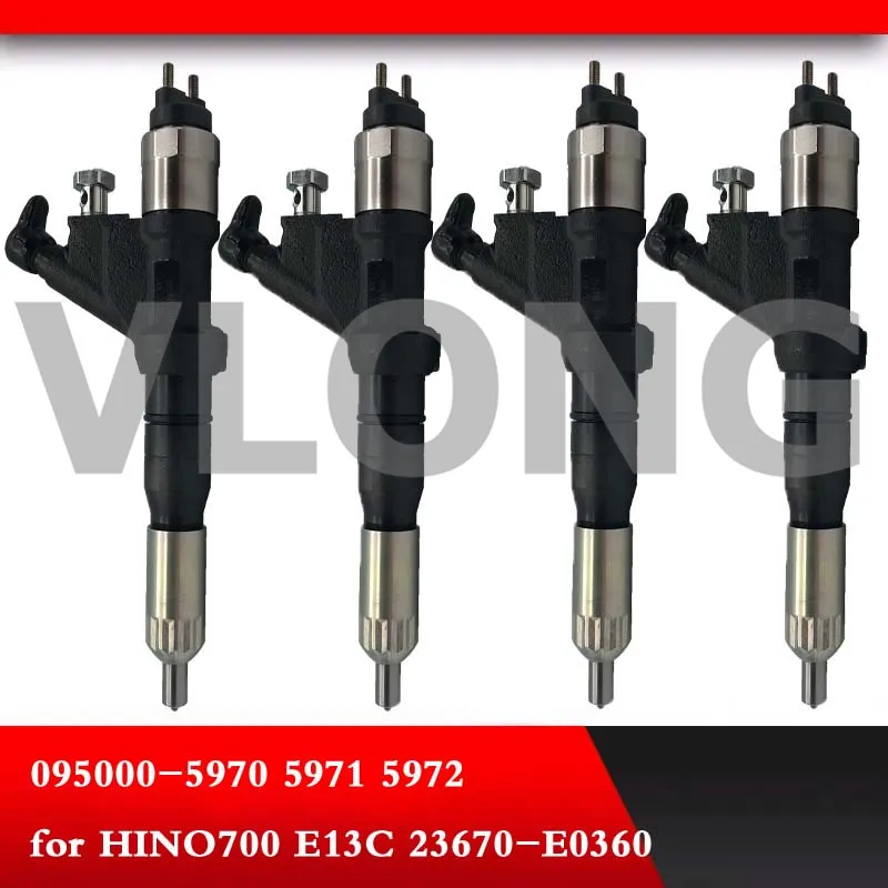

GENUINE AND COMMON RAIL FUEL INJECTOR 095000-5970 095000-5971 095000-5972 23670-E0360 FOR HINO 700 E13C