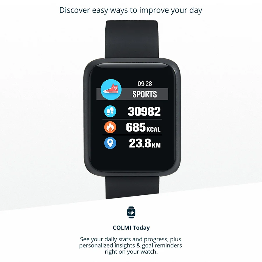 COLMI Smart Watch Men IP68 Waterproof Blood Pressure Fitness Tracker Women Clock Kids Smartwatch For iphone android phone