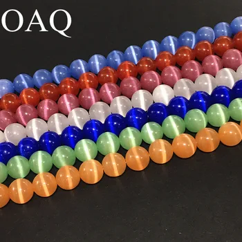 

6-12mm Wholesale Diy Glass Beads For Jewelry And Beads Glass Cat Eye Stones Beads For Jewelry Making To Make Bracelets