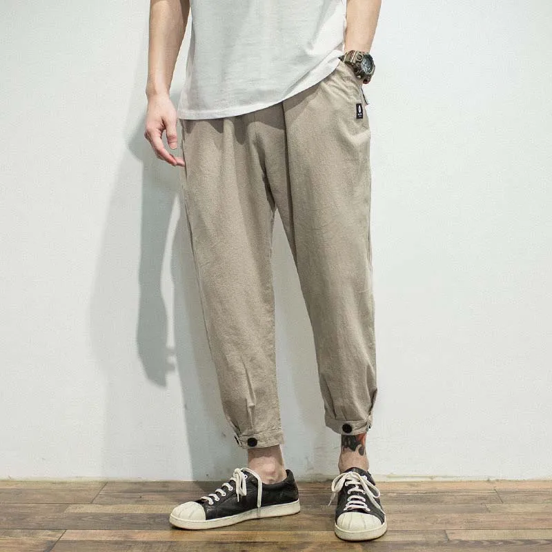 

Outdoor 2019 spring autumn hip hop loose elastic waist track cotton trekking hiking camping teenagers pants men joggers trousers