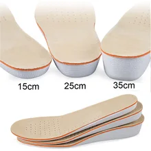 Amazing Sport Height Increase Insole Men Women School Insoles Shock Absorbing Insoles EVA Silicone Shoe Insole Heel Spur P0251 2 layer 5cm height increase insole eva pigskin insoles gel insole flat foot silicone soles gel orthopedic shoe pad lift increase