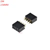 Conector de tira de paso de 2,54 MM, doble fila, recta, hembra, 2x4, 4 p, 4 pines, para placa PCB, 50 Uds. ► Foto 1/3