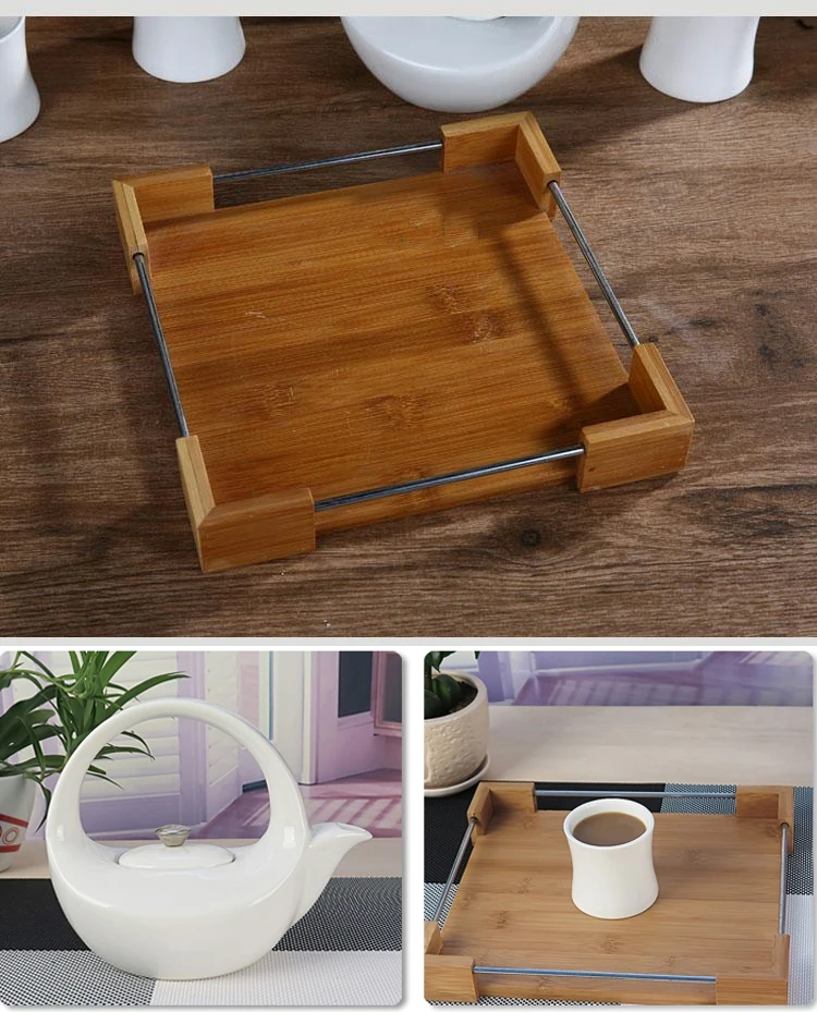 Европейский керамический креативный набор кофейных чашек, простой бытовой послеобеденный чайный чайник, набор чашек, 4 чашки в сборе, поднос для кофе и чайных чашек