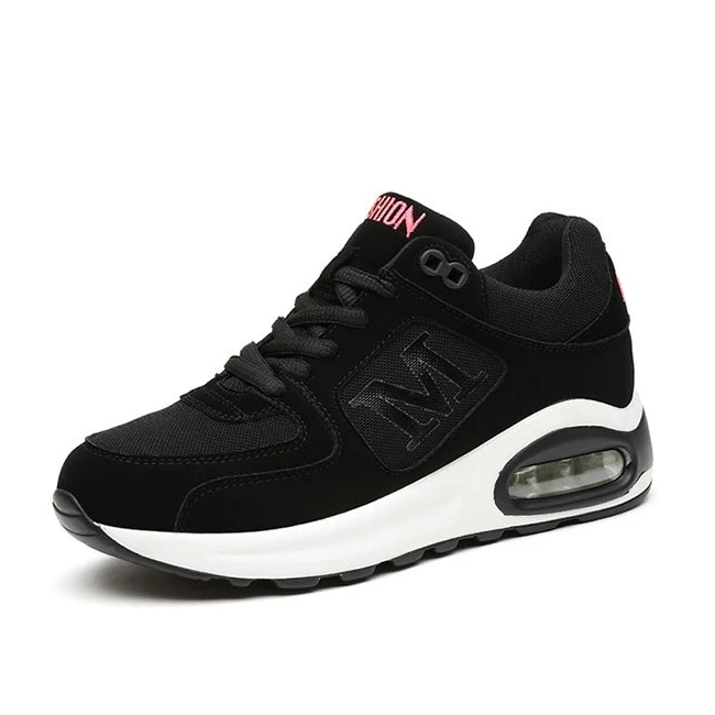 

2019 Fashion Casual Shoes Women Leather Sneakers Pactwork Outdoor Trainers WomenLace Up Sneakers Red Black Shoes A0013