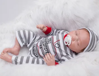 

50 cm silicone reborn doll bonec rebirth reality fashion doll for princess kids birthday gift baby rebirth 20 inches