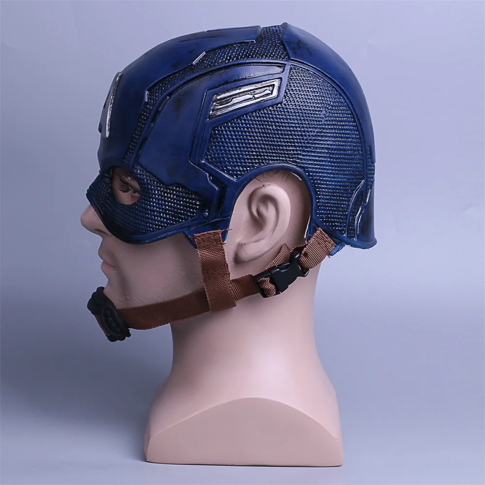 Cosplay Captain America Mask Avengers Infinity War Mask Halloween Helmet Latex Cosplay Mask Costume (5)