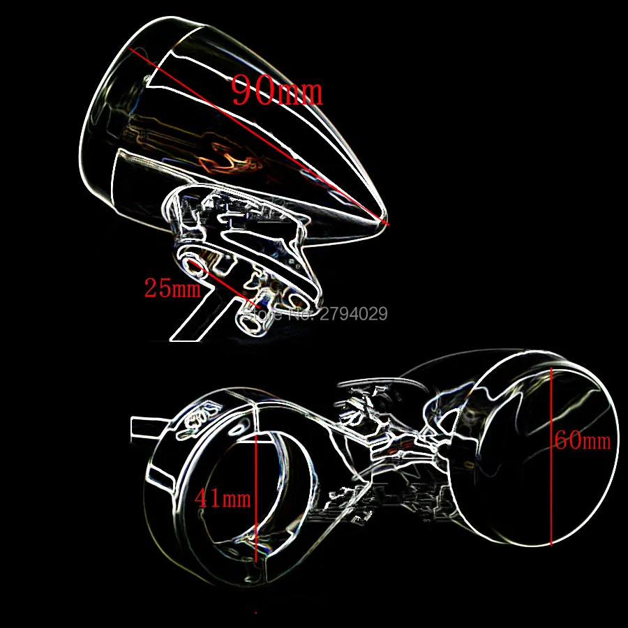 Мотоцикл светодиодный пуля спереди и сзади указатель поворота светильник 41 мм перемещение вилы зажим для Harley сначала