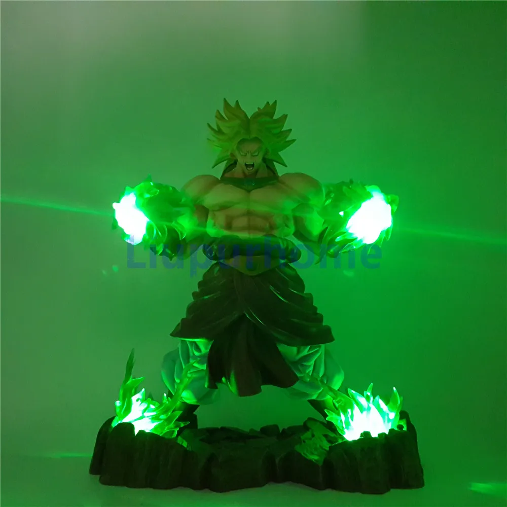 Broly светодиодный светильник фигурки супер сайян Жемчуг дракона Зеленый Декор