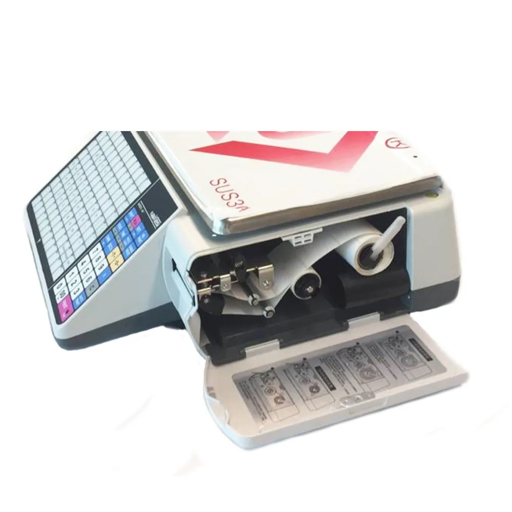 Новейшие 6000 плюс электронные POS Штрих-код этикетки весовые весы с ...