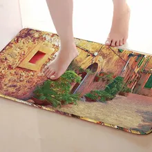 Уличный стиль коврик для ванной комнаты, смешной Противоскользящий коврик для ванной, занавеска для душа s аксессуары, соответствующие вашей душевой занавеске