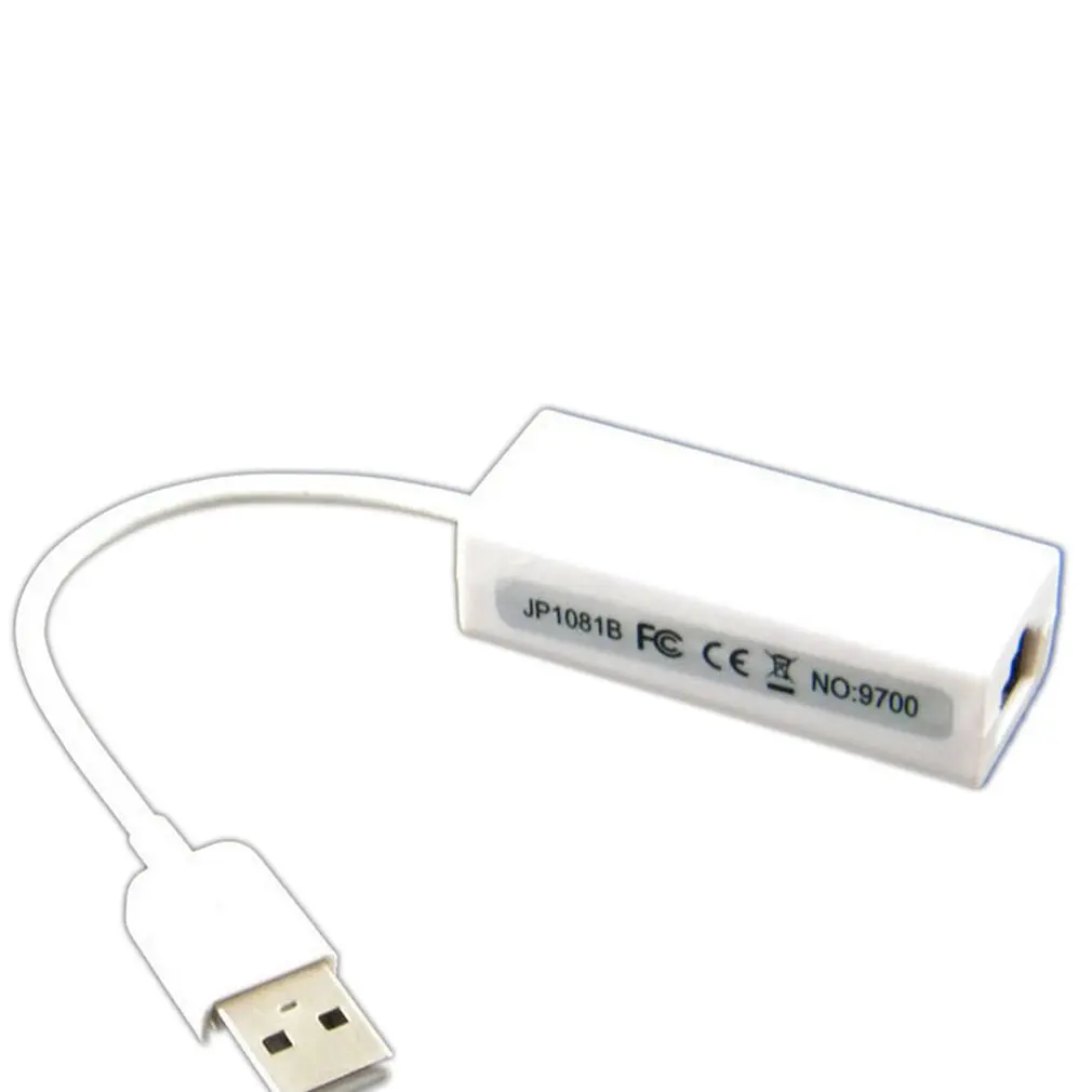 Computer USB To RJ45 Interface Dongle Network Adapter Converter For Computer Notebook With Drive