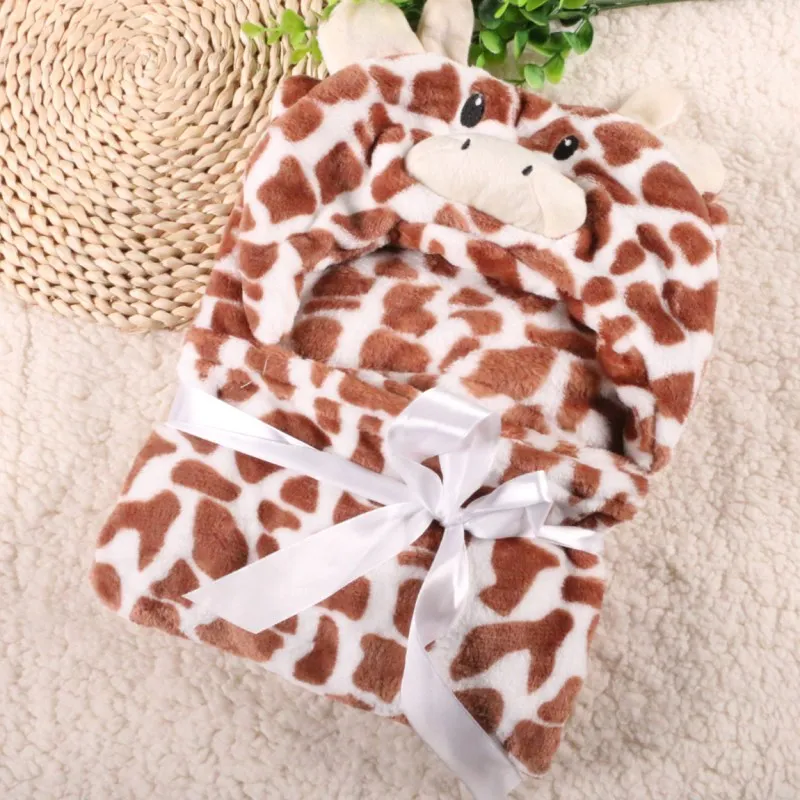 Пеленка для новорожденных, сверхмягкий Комфортный детский плащ с капюшоном для малышей, одеяло, флисовая накидка, btrq0005