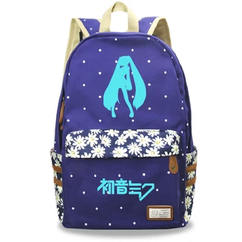 

Casual Hot Sale Hatsune Miku Mochila Fashion New High Quality Women Travel Shouler Rucksack Daily Teens Girls School Backpack
