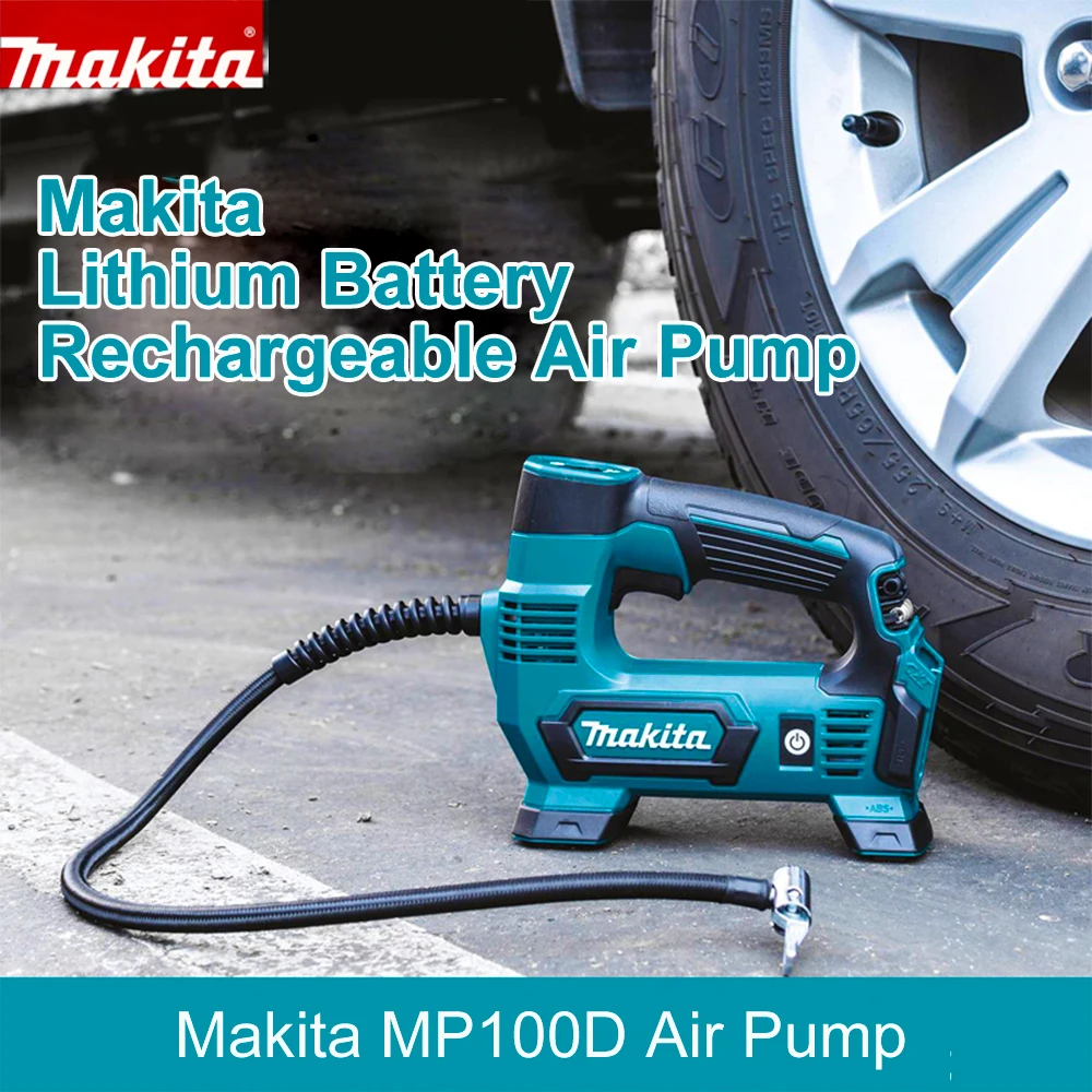 Япония Makita MP100DZ перезаряжаемый воздушный насос литиевая батарея воздушный компрессор насос для автомобильных покрышек 12 В CXT 121PSI 830KPa 65 мм трубчатый насос