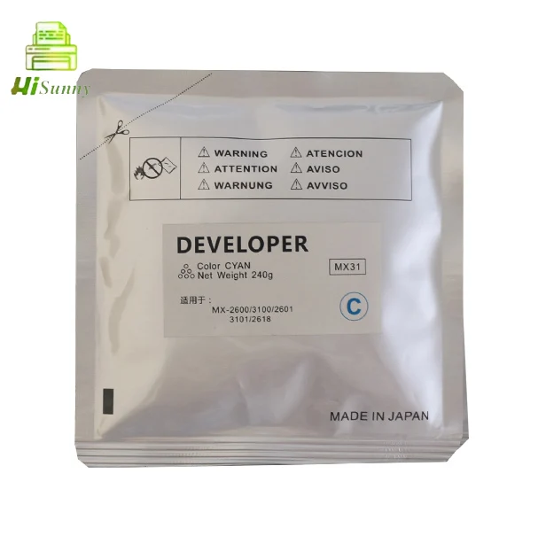 $29.99:pcs $99.99usd:set 4 x 240g:bag MX-31 Iron Powder Developer For Sharp MX-2600N 3100N 2601N 3101N 2618N -2