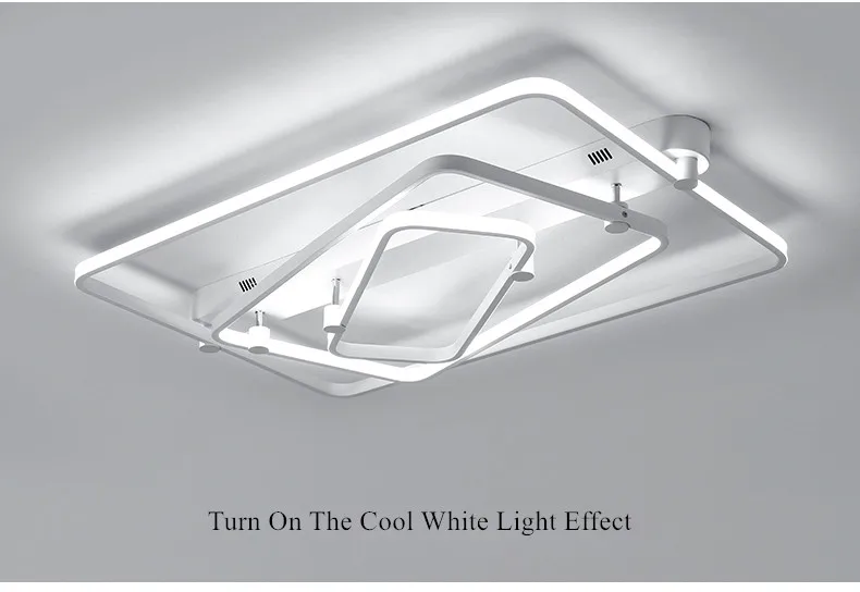 square art deco led ceiling lamps bedroom living room 11