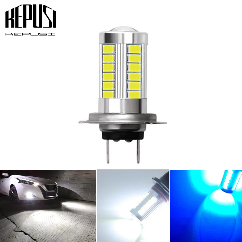 

1X H7 Car LED Fog Lamp 5630 33SMD Daytime Running Light DRL Turning Parking Bulb White For Mercedes-Benz CLK-E240 S320 G450