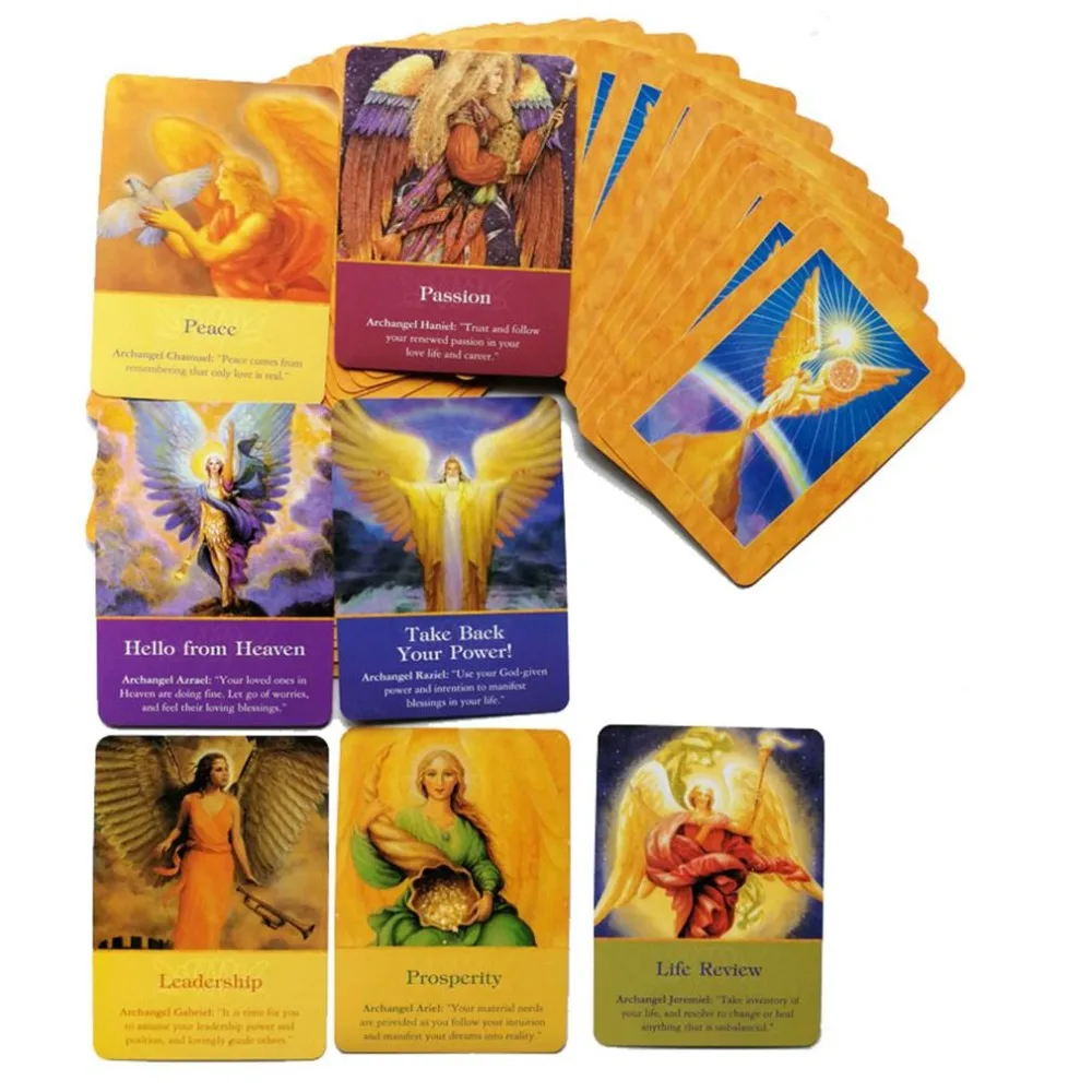 Английская настольная игра Archangel Oracle Cards Read The Mythic Fate divination For Fortune Tarot палубная карта игры 45 карт