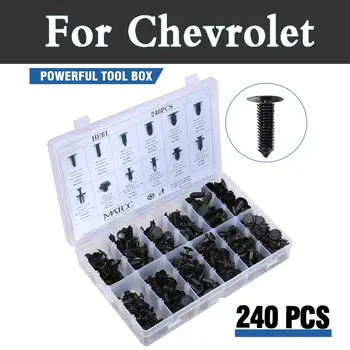 

240pcs Auto Universal Mixed Shield Pin Rivet Fasteners Rivets For Toyota Hilux Surf Iq Ist Kluger Land Cruiser Prado