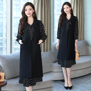 

Plus Size 4xl Woman Suit Two Piece Set Office Work Stylish Conjunto Feminino Year-old Female Costume Ensemble Femme Deux Pieces
