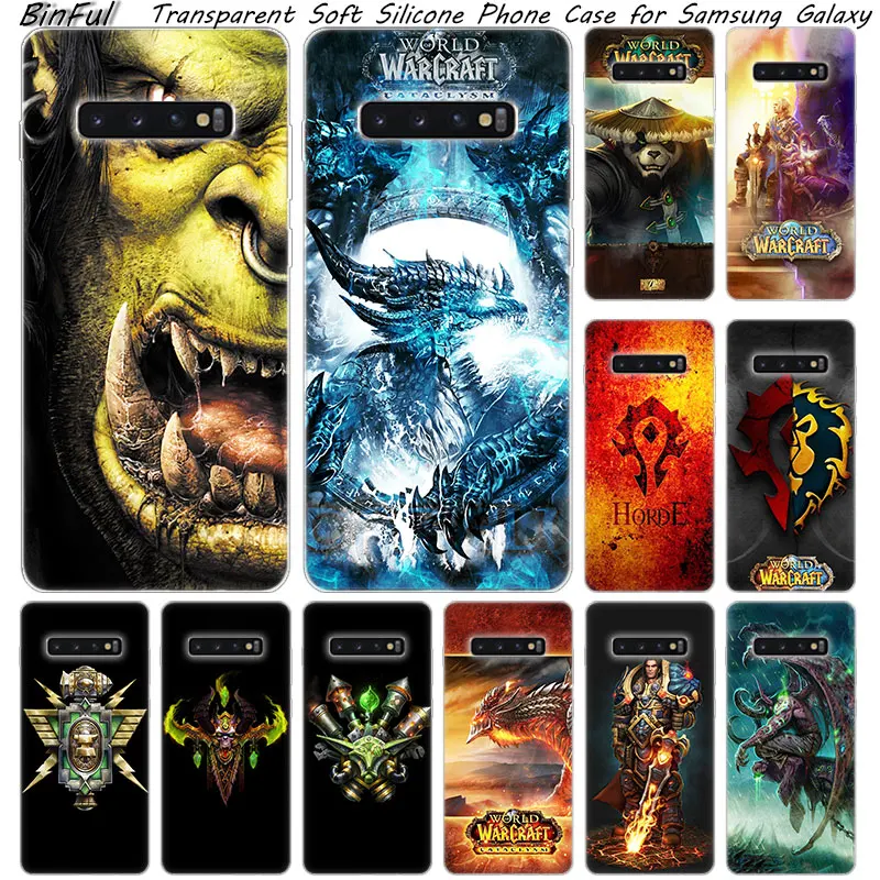 

Hot World of Warcraft Soft Silicone Case For Samsung Galaxy S10 S9 S8 Plus S7 Edge A6 A8 Plus A7 A9 2018 A5 2017 Fashion Cover
