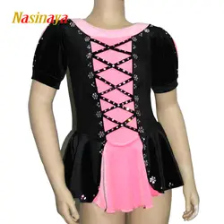 Nasinaya фигурное катание платье заказной конкурс Катание на коньках юбка для девочки Для женщин дети Patinaje гимнастика производительность 809