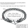 ZABRA genuino 925 plata esterlina par Pulsera de dragón de los hombres Vintage Punk Pulsera de roca de joyería gótica Pulsera Hombre ► Foto 2/6