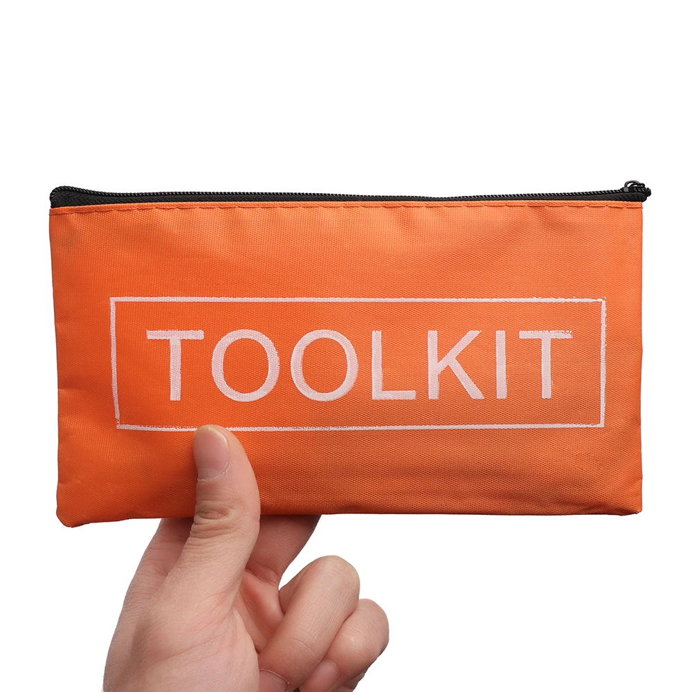 19,5*11,5 см оранжевый Оксфордский тканевый набор инструментов сумка на молнии сумка для хранения инструментов водонепроницаемый полезный набор инструментов упаковочная сумка