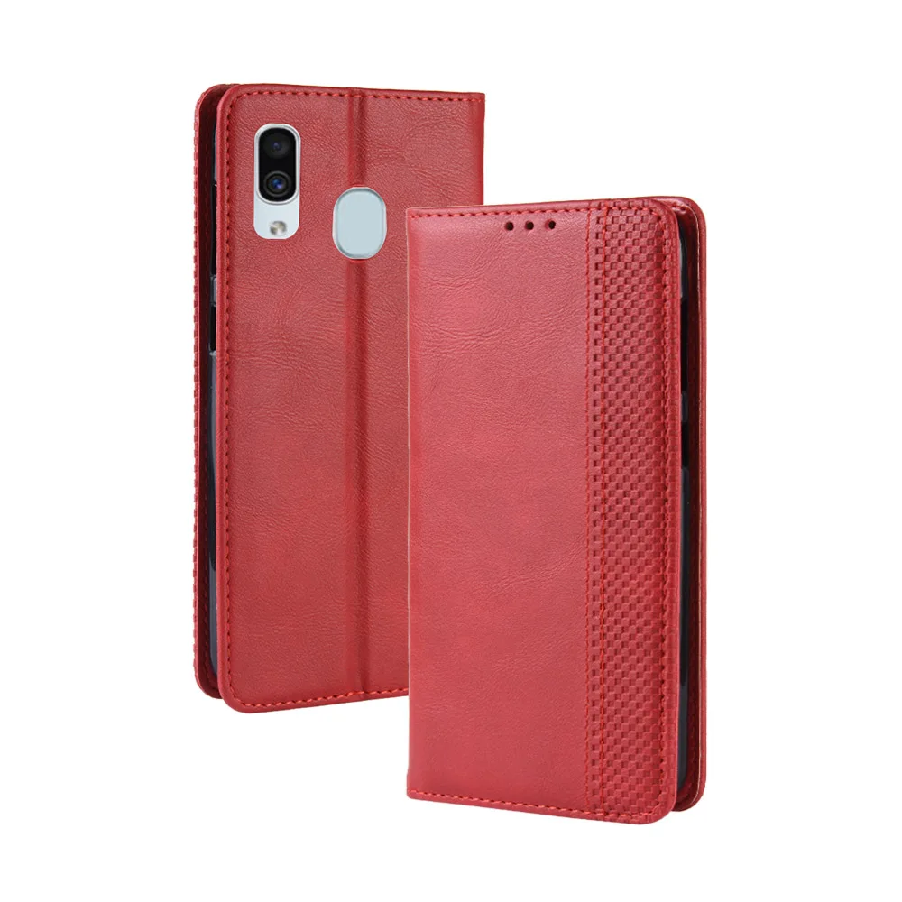 Samsung Galaxy A30 Retro leather flip case_93