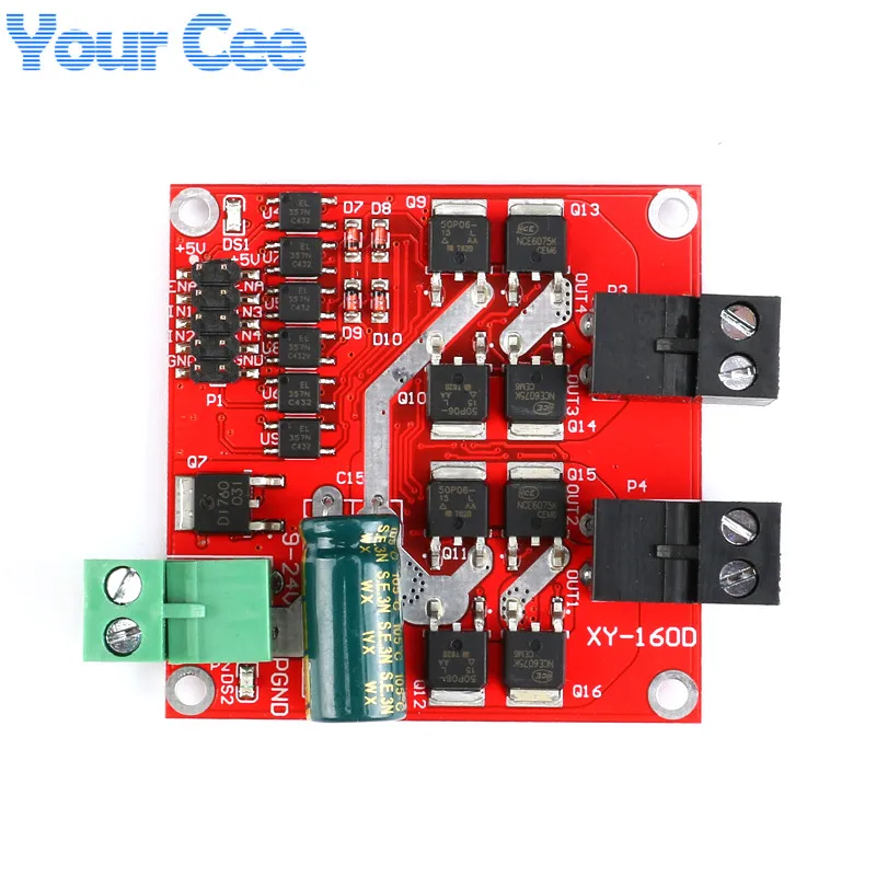 7A 160W Dual DC Motor Drive Module Industrial Grade Positive Negative PWM Speed L298 Logic XY-160D (4)
