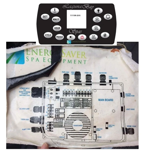 Lagunabay Spa Hot Tub Controller Pack Replacement Energy Saver Spa Equipment Fits Spas With 2 X