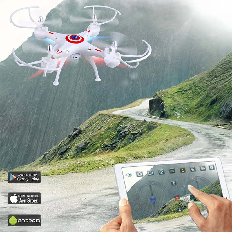 RC Quadcopter Drone with Camera with VR Glass FPV Drones WiFi Phone Control Live Video Photo RC Helicopter UAV Dwi Dowellin D4
