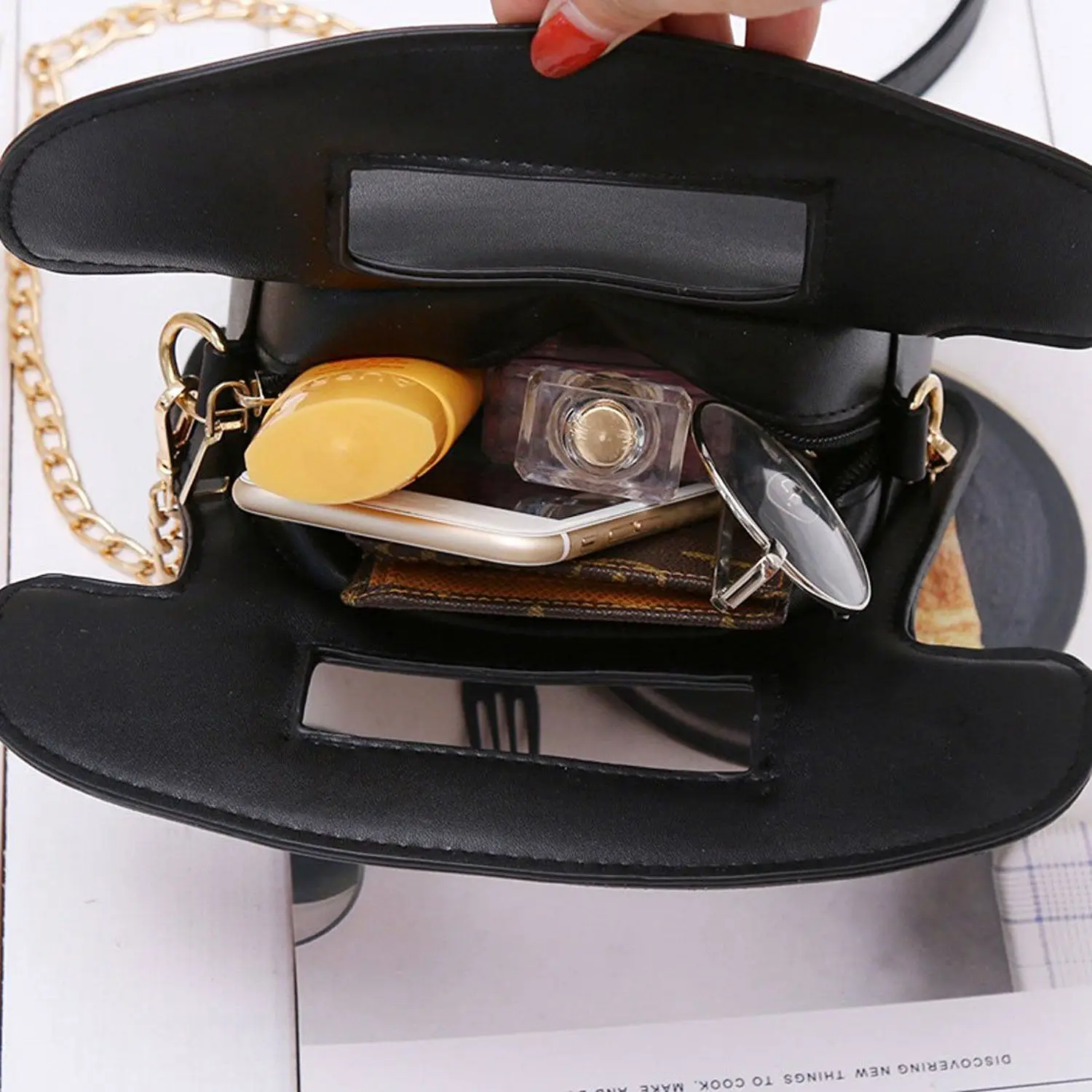 Женская сумка через плечо в форме телефона в стиле ретро из искусственной кожи на цепочке