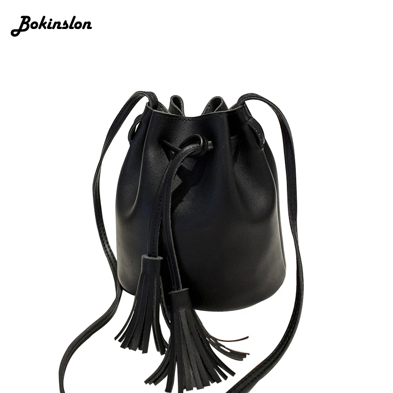 

Bokinslon Shell Bags Woman Simple PU Leather Female Mini Shoulder Bags Fashion Solid Color Women Crossbody Bag