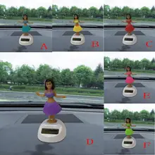 Гавайские девушки на солнечных батареях танцуют животные качающиеся анимированные поплавок танцор устройства для украшения автомобиля-Стайлинг для всех универсальных автомобилей