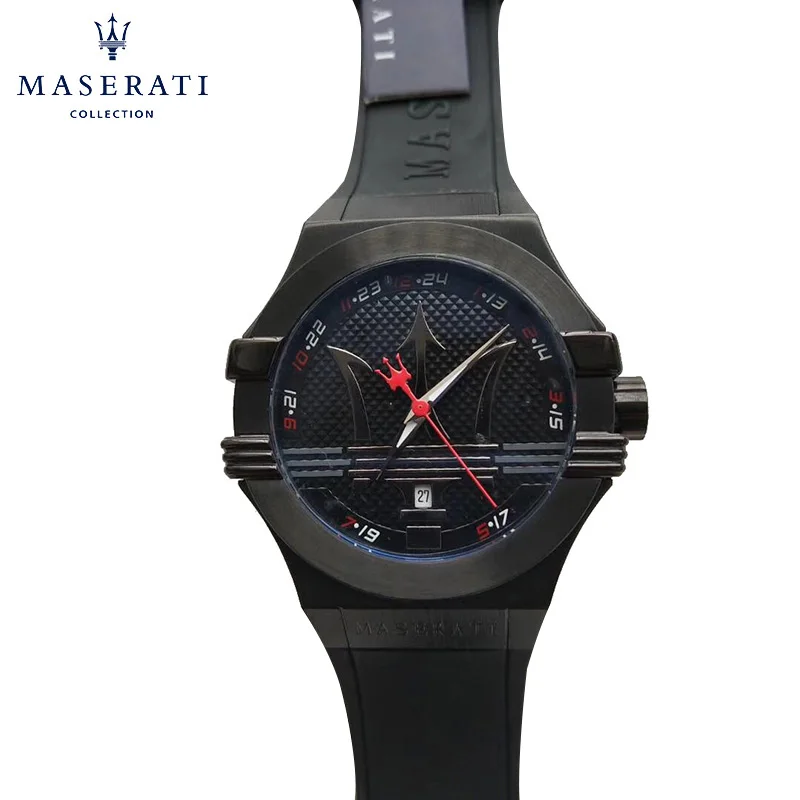 

Maserati 2018 New Watches Casual Waterproof Round Quartz Wristwatches Resin Buckle Wristwatches High Quality R8853123008