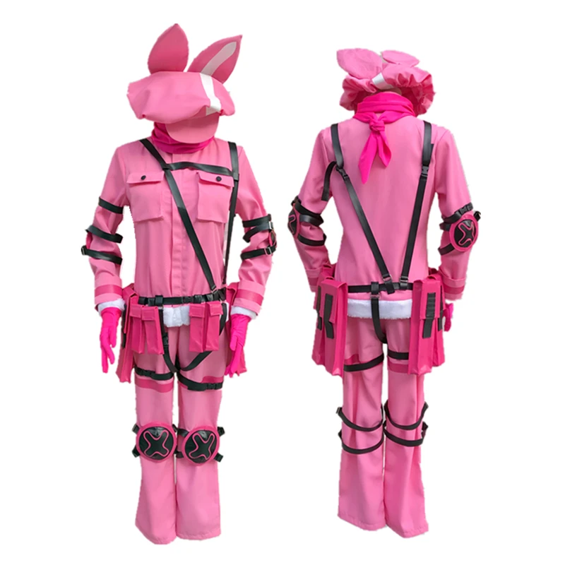 Sword Art Online Alternative GGO Cosplay Gun Gale Online Llenn Unisex Cosplay Costume with Cap Full Set