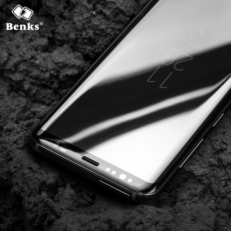 Benks glass 3D X Pro + для samsung S8 Plus стеклянная крышка телефона которая полностью закрывает