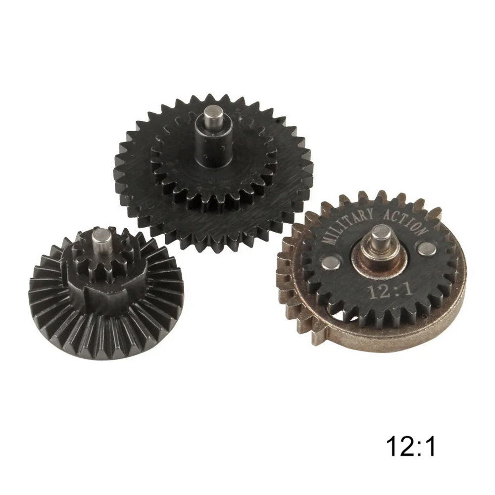 Охота Пейнтбол армии аксессуаров 12:1/13:1/16:1/18:1/32: 1/100: 200/100: 300 крутящий момент Скорость Шестерни набор AEG Airsoft Шестерни коробки - Цвет: 12 to 1