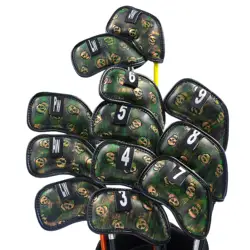 Новый оригинальный Champkey Monster Skull Golf железный наконечник 12 шт. (3 ~ 9, A, P, S, L, L)-черный зеленый цвет гладильная доска для гольфа
